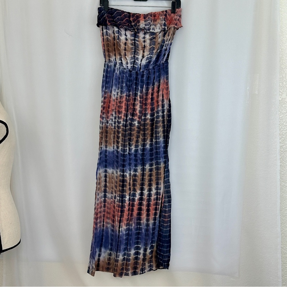 Women’s Body Central Tye Dye Halter Maxi Dress Size L